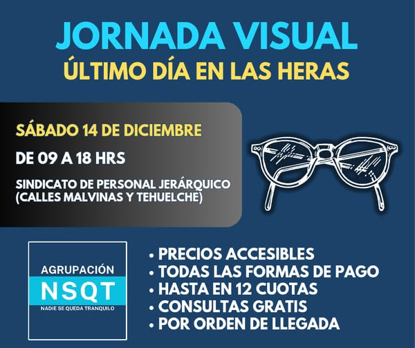 Exitosa primera jornada de salud visual en Las Heras organizada por NSQT y Urban Visión.