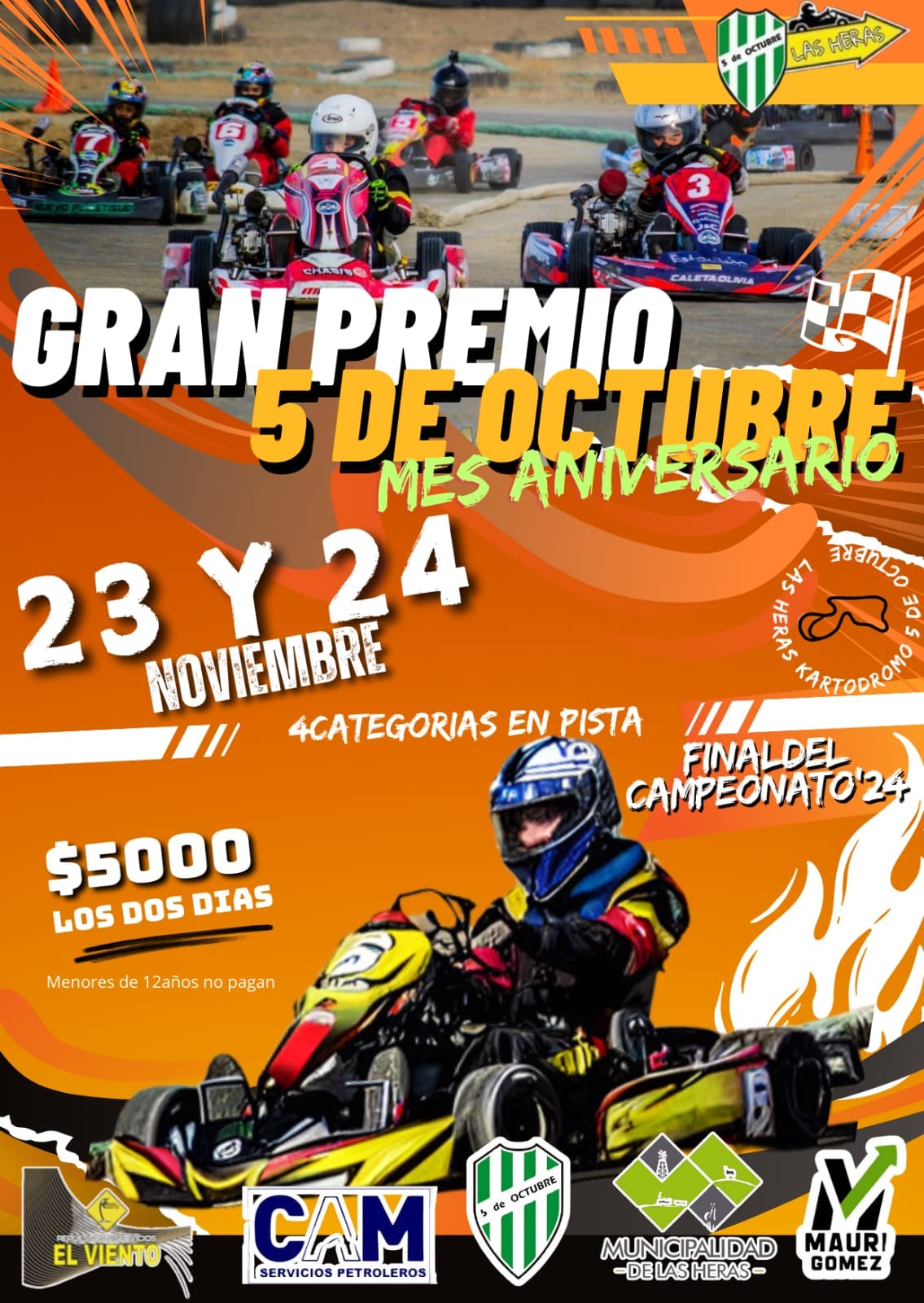 Emoción en el Karting Pro Calentense: Gran Premio "5 de Octubre mes aniversario"