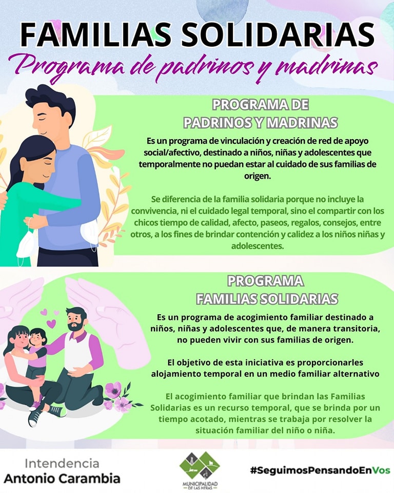 LAS HERAS: CONVOCATORIA: FAMILIAS SOLIDARIAS Y PROGRAMA DE PADRINOS Y MADRINAS.